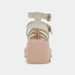 DOLCEVITA GALORE SANDALS IVORY LEATHER