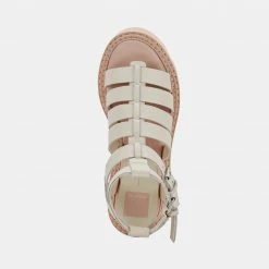DOLCEVITA GALORE SANDALS IVORY LEATHER