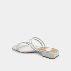 DOLCEVITA HAIZE SANDALS FRESCO EMBOSSED LEATHER