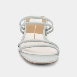 DOLCEVITA HAIZE SANDALS FRESCO EMBOSSED LEATHER