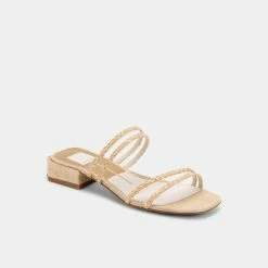 DOLCEVITA HAIZE SANDALS LT NATURAL RAFFIA
