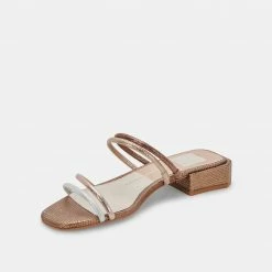 DOLCEVITA HAIZE SANDALS METALLIC MULTI STELLA SUEDE