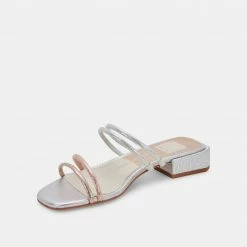 DOLCEVITA HAIZE SANDALS SILVER GOLD STELLA SUEDE