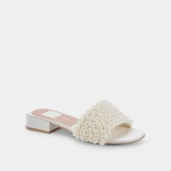 DOLCEVITA HALIE PEARL SANDALS VANILLA PEARLS