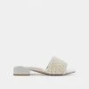 DOLCEVITA HALIE PEARL SANDALS VANILLA PEARLS