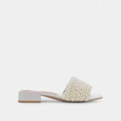 DOLCEVITA HALIE PEARL SANDALS VANILLA PEARLS