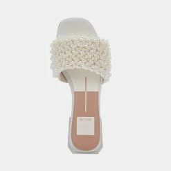 DOLCEVITA HALIE PEARL SANDALS VANILLA PEARLS