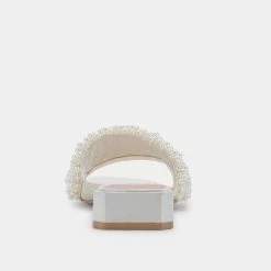 DOLCEVITA HALIE PEARL SANDALS VANILLA PEARLS
