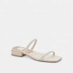 DOLCEVITA HELNA SANDALS IVORY LEATHER