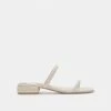 DOLCEVITA HELNA SANDALS IVORY LEATHER