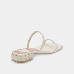 DOLCEVITA HELNA SANDALS IVORY LEATHER