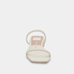 DOLCEVITA HELNA SANDALS IVORY LEATHER