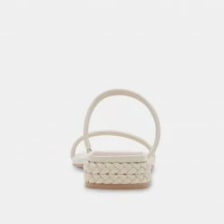 DOLCEVITA HELNA SANDALS IVORY LEATHER