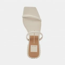 DOLCEVITA HELNA SANDALS IVORY LEATHER