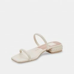 DOLCEVITA HELNA SANDALS IVORY LEATHER