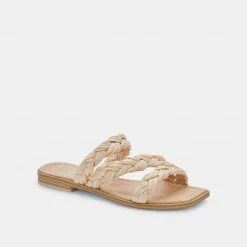 DOLCEVITA IMAN SANDALS LT NATURAL RAFFIA