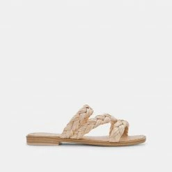 DOLCEVITA IMAN SANDALS LT NATURAL RAFFIA