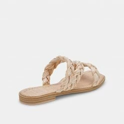 DOLCEVITA IMAN SANDALS LT NATURAL RAFFIA