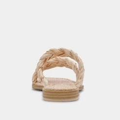 DOLCEVITA IMAN SANDALS LT NATURAL RAFFIA