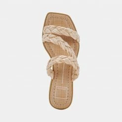 DOLCEVITA IMAN SANDALS LT NATURAL RAFFIA