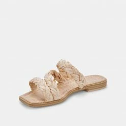 DOLCEVITA IMAN SANDALS LT NATURAL RAFFIA