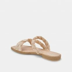 DOLCEVITA IMAN SANDALS LT NATURAL RAFFIA