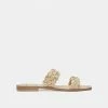DOLCEVITA BRAIDED DETAILS INDY SANDALS LT NATURAL RAFFIA