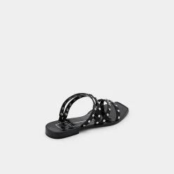 DOLCEVITA IZABEL STUDDED SANDALS BLACK STELLA