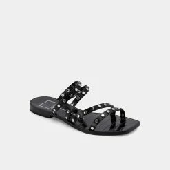 Recurate IZABEL STUDDED SANDALS BLACK STELLA Re:vita