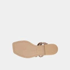 DOLCEVITA IZABEL STUDDED SANDALS CAFE STELLA