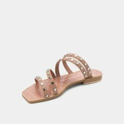 DOLCEVITA IZABEL STUDDED SANDALS CAFE STELLA