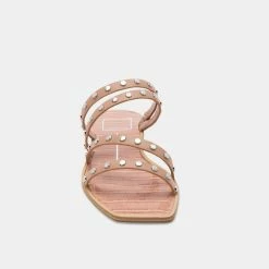 DOLCEVITA IZABEL STUDDED SANDALS CAFE STELLA