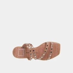 DOLCEVITA IZABEL STUDDED SANDALS CAFE STELLA