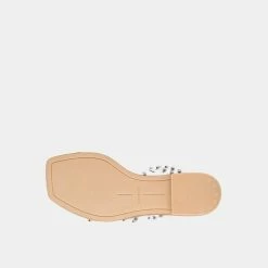 DOLCEVITA IZABEL STUDDED SANDALS CRYSTAL VINYL