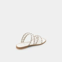 DOLCEVITA IZABEL STUDDED SANDALS OFF WHITE STELLA