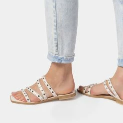 DOLCEVITA IZABEL STUDDED SANDALS OFF WHITE STELLA