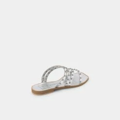 DOLCEVITA IZABEL STUDDED SANDALS SILVER METALLIC STELLA