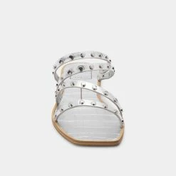 DOLCEVITA IZABEL STUDDED SANDALS SILVER METALLIC STELLA