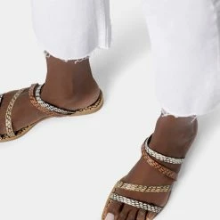 DOLCEVITA IZABEL SANDALS COGNAC MULTI COBRA SPOTTED STELLA