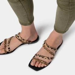 DOLCEVITA IZABEL SANDALS LEOPARD MULTI CALF HAIR