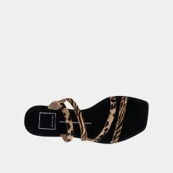 DOLCEVITA IZABEL SANDALS LEOPARD MULTI CALF HAIR