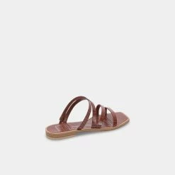 DOLCEVITA IZABEL SANDALS TOBACCO CROCO PRINT STELLA