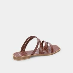 DOLCEVITA IZABEL SANDALS TOBACCO CROCO PRINT STELLA