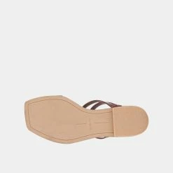 DOLCEVITA IZABEL SANDALS TOBACCO CROCO PRINT STELLA
