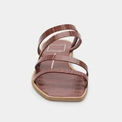 DOLCEVITA IZABEL SANDALS TOBACCO CROCO PRINT STELLA