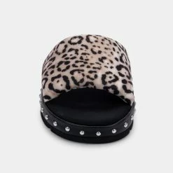 DOLCEVITA FLATS MOCHI SLIPPERS BEIGE LEOPARD