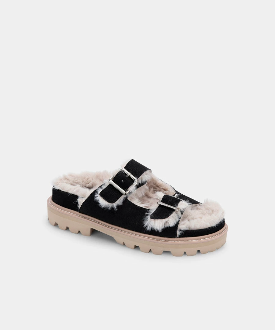 DOLCEVITA NEELO SANDALS BLACK NUBUCK