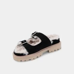 DOLCEVITA NEELO SANDALS BLACK NUBUCK