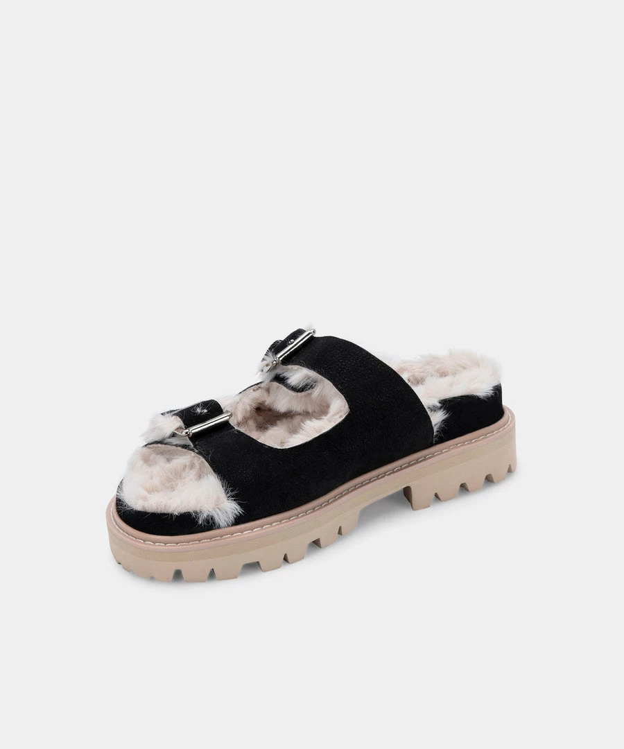 DOLCEVITA NEELO SANDALS BLACK NUBUCK