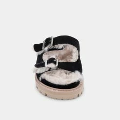 DOLCEVITA NEELO SANDALS BLACK NUBUCK